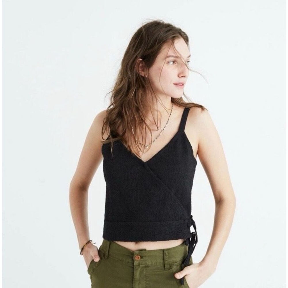 Madewell Black Wrap Tank Top